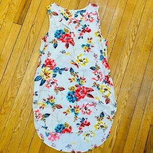 Floral long blouse/short dress